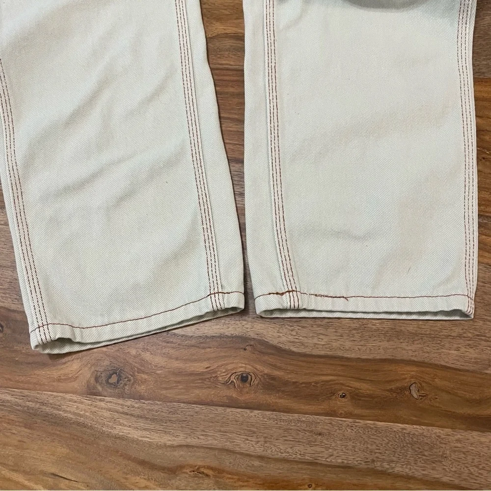 Simple Society Carpenter Super High Rise Light Tan Cotton Jeans‎ Size 9 Y2K
